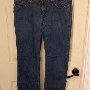 Women's jeans Express low rise bootcut 9/10 short L